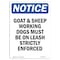 Signmission OSHA Notice, 5" Height, Goat & Sheep Working Dogs Must Sign, 5" X 3.5", Portrait OS-NS-D-35-V-13141 - alternate 1